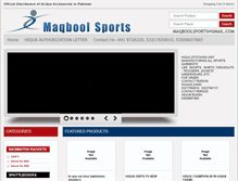 Tablet Screenshot of maqboolsports.com